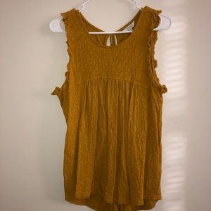 Lucky Brand Mustard Tank Top